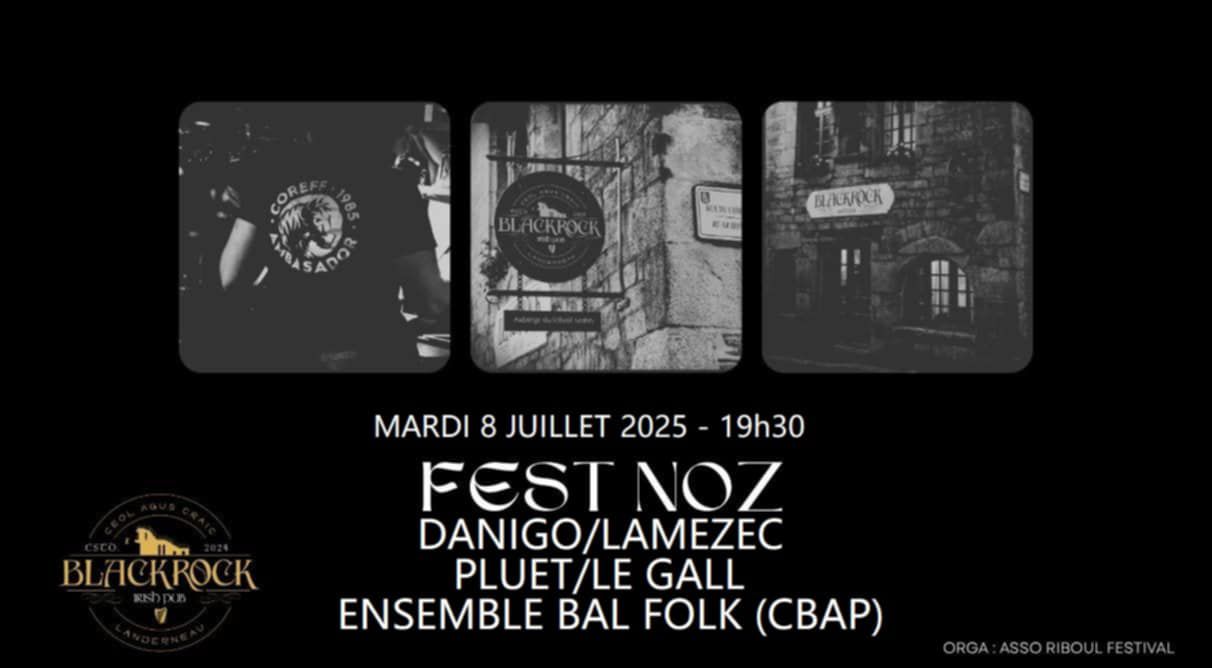 fest noz blackrock irish pub 8 juillet 2025 landerneau