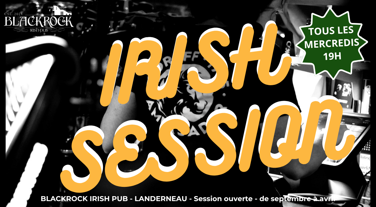 open Irish session BlackRock Irish pub Landerneau
